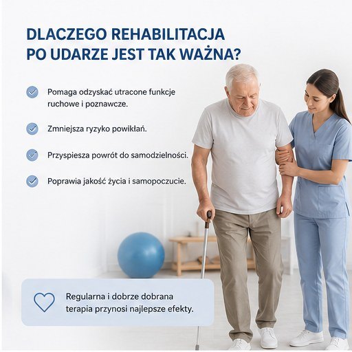 Nauka chodu po udarze z fizjoterapeutą